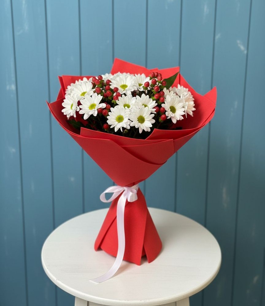 Букет цветов из: Хризантемы в Каневской