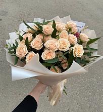 Букет Кремовые розы Латте в Каневской