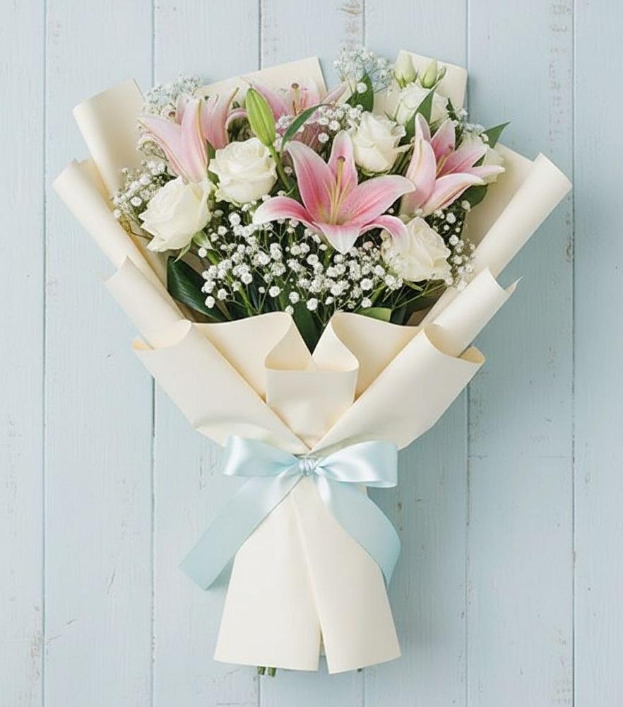 Букет цветов из: Лилии в Каневской