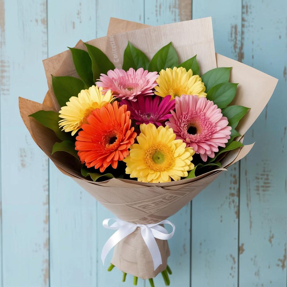 Букет цветов из: Герберы в Каневской