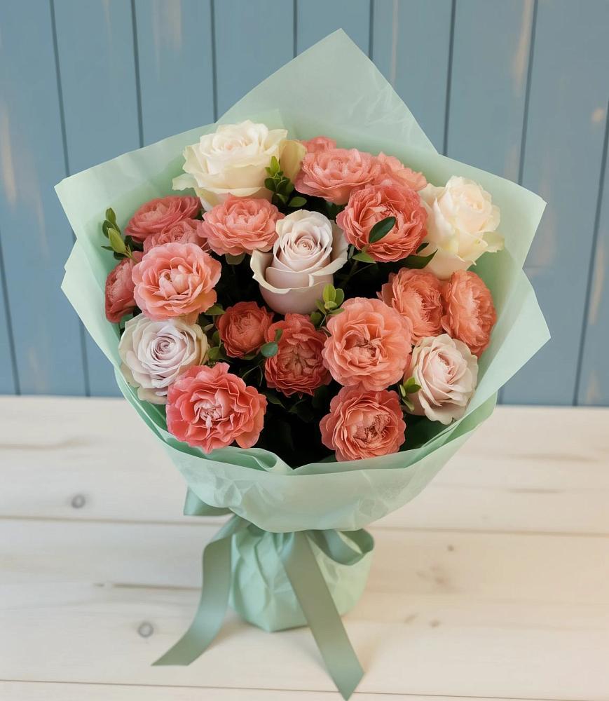 Букет цветов из: Розы в Каневской