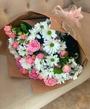 Букет цветов из:  Розы и Хризантемы в Каневской