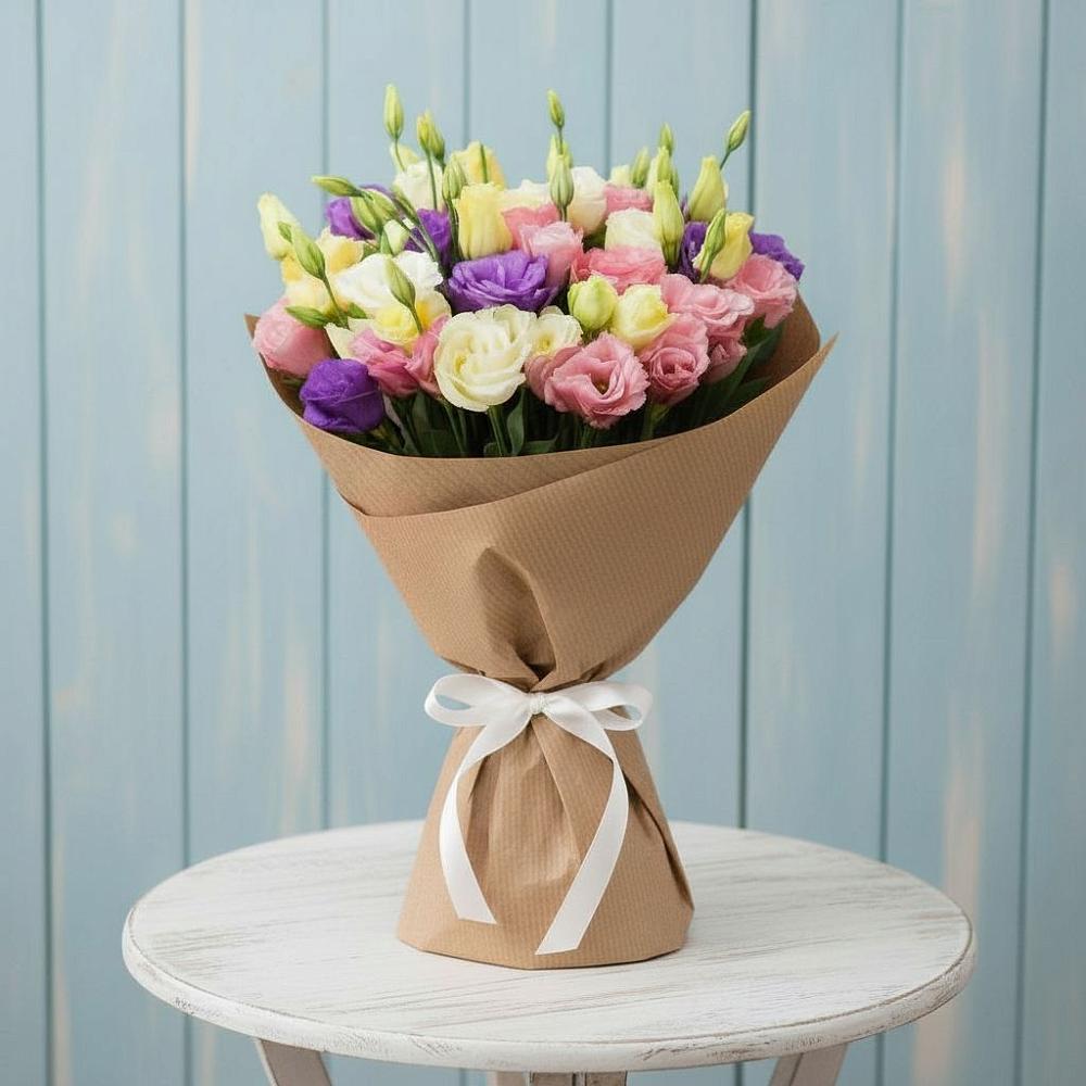 Букет цветов из: Лизиантусы в Каневской