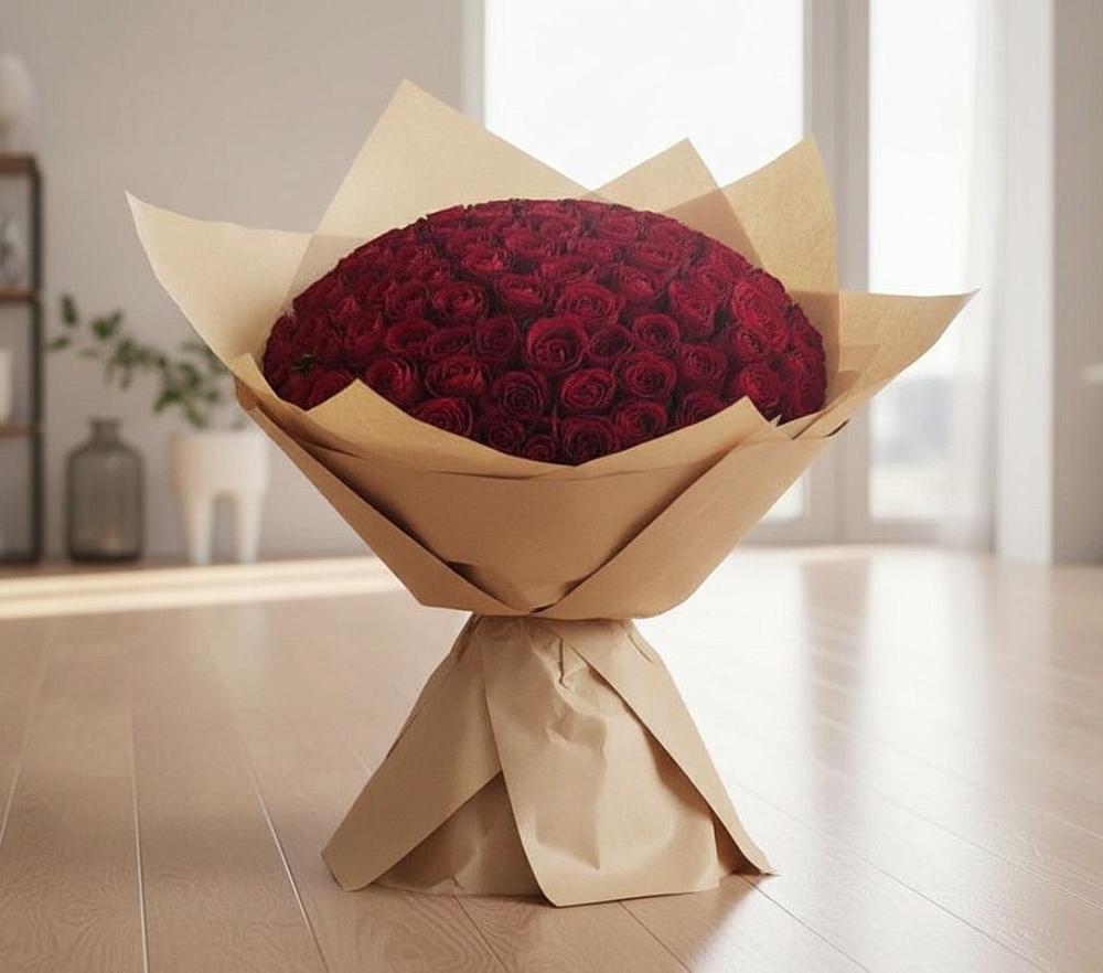 Букет 101 Красная роза в Каневской