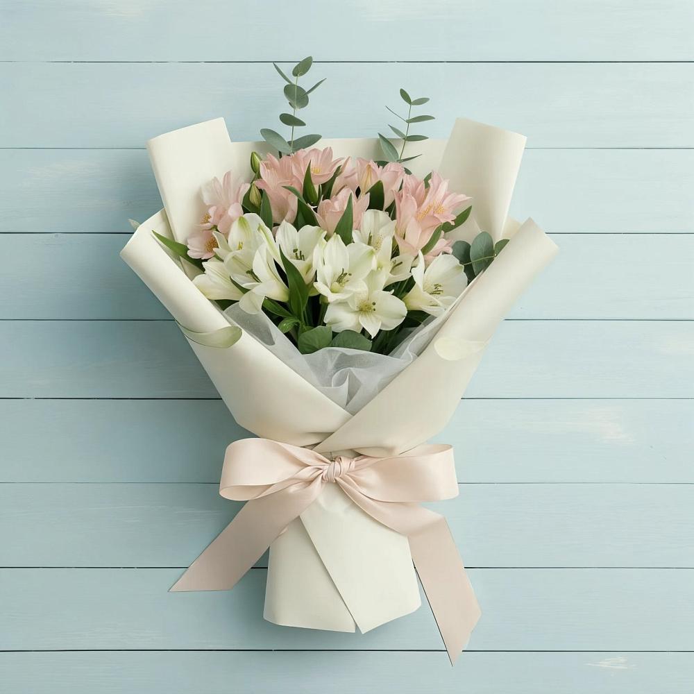 Букет цветов из: Альстромерии в Каневской