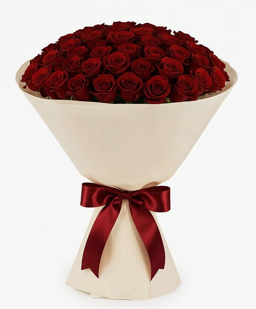 Букет 101 Бордовая роза Блэк Бакарра в Каневской