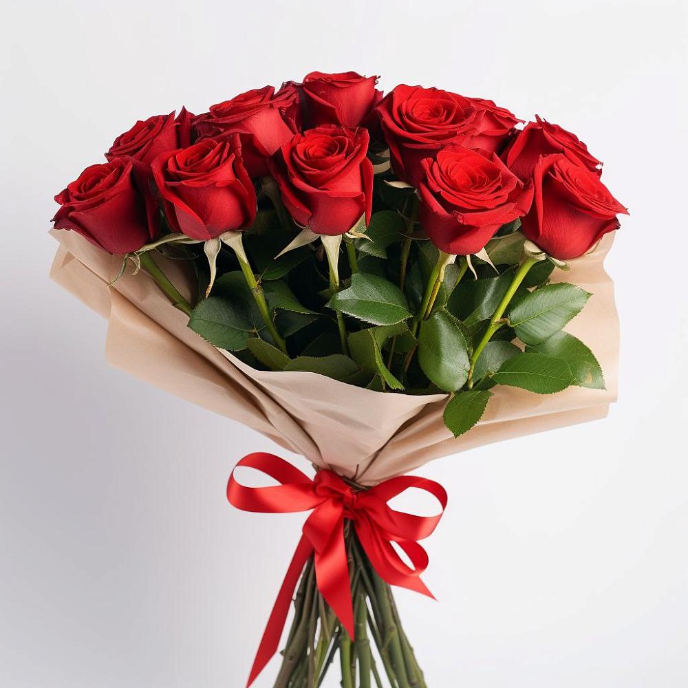 Букет 11 Красных роз Эдлесс Лав в Каневской