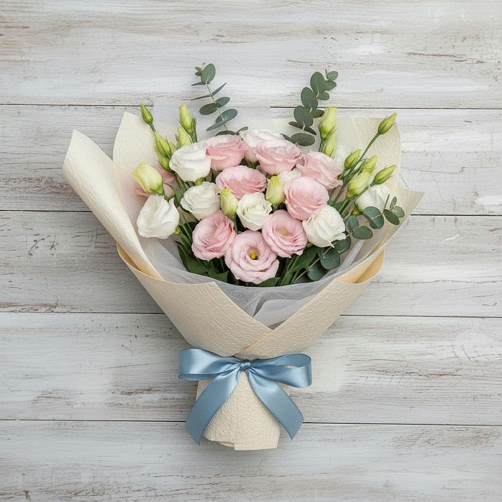 Букет цветов из: Лизиантусы в Каневской